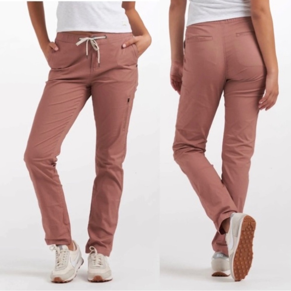 Vuori Womens Ripstop Pants Light Terracotta Sz S (2-4) Joggers Organic NWT $98.